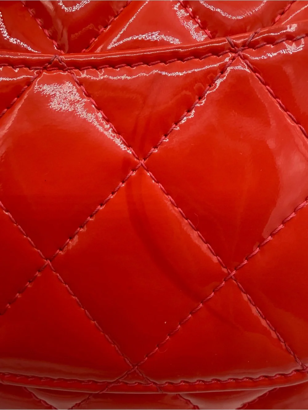 Chanel Orange Quilted Patent Leather CC French Wallet✨✨